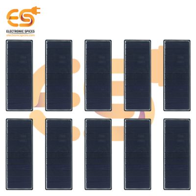 106mm x 40mm 6V 80mAh Rectangle Shape Polycrystalline Mini Epoxy Solar Panel Pack of 10